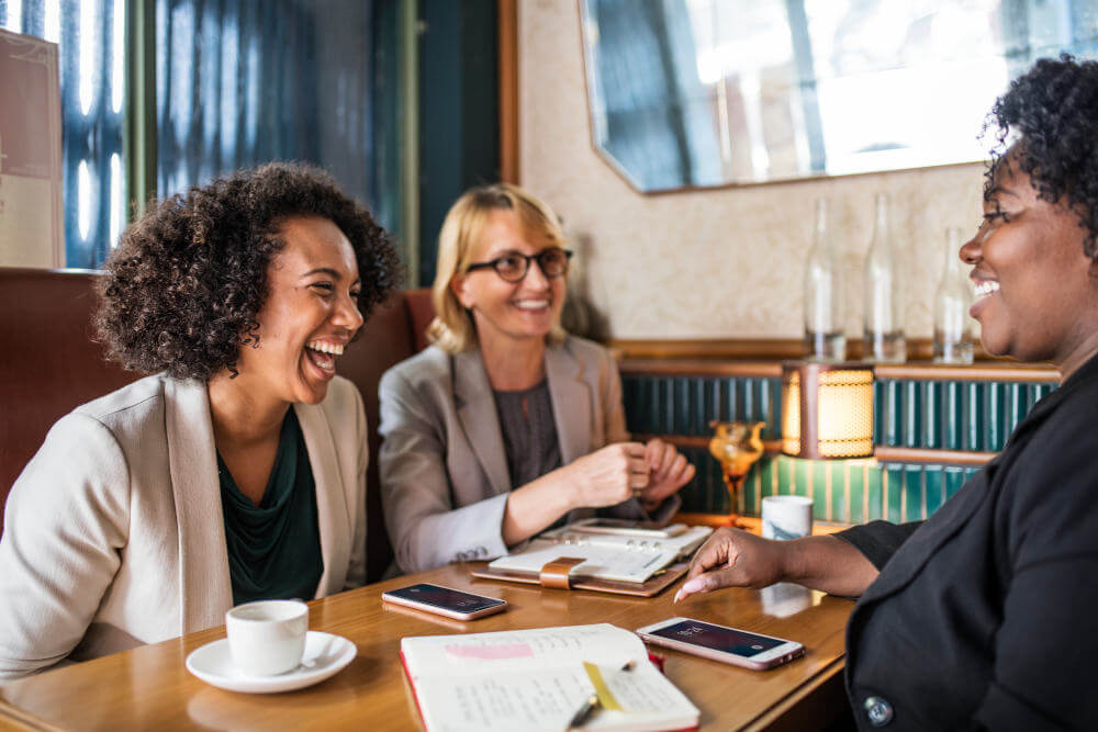 Business women networking